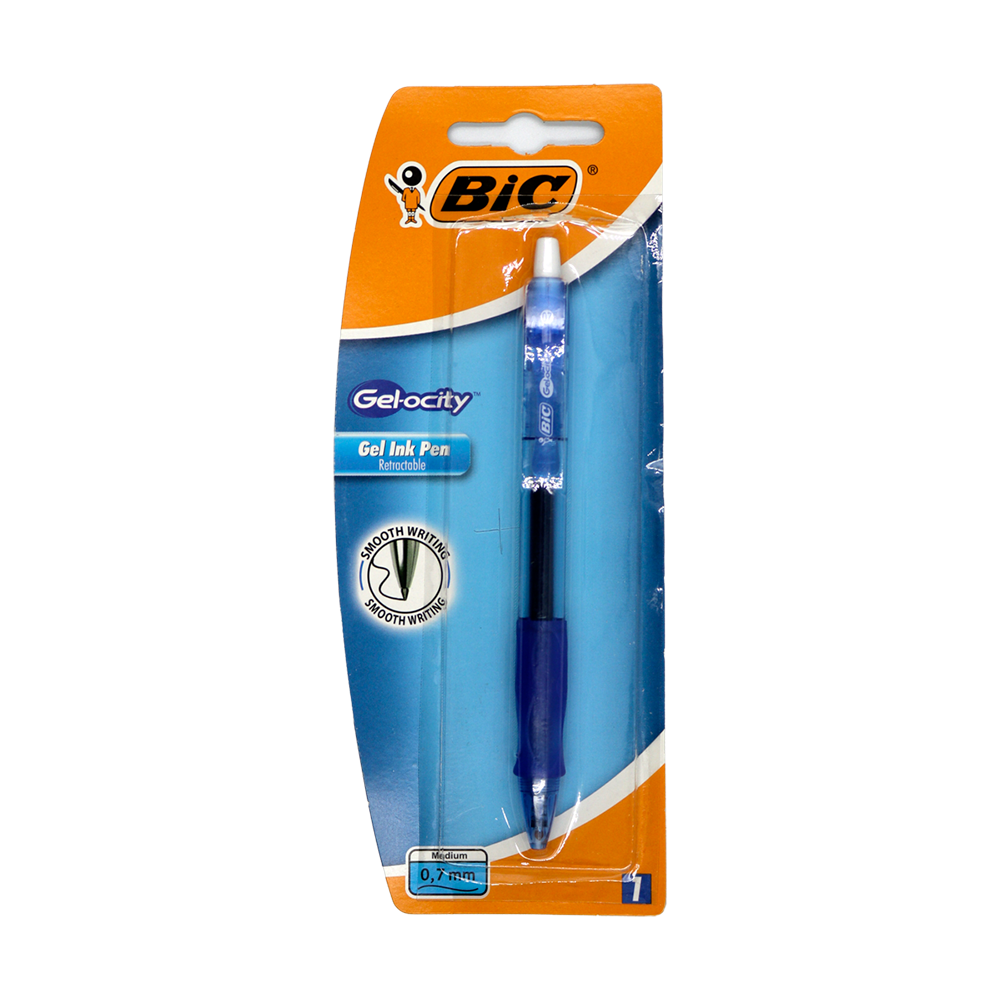 Stylo gel bleu Bic Gel-ocity 0,7mm