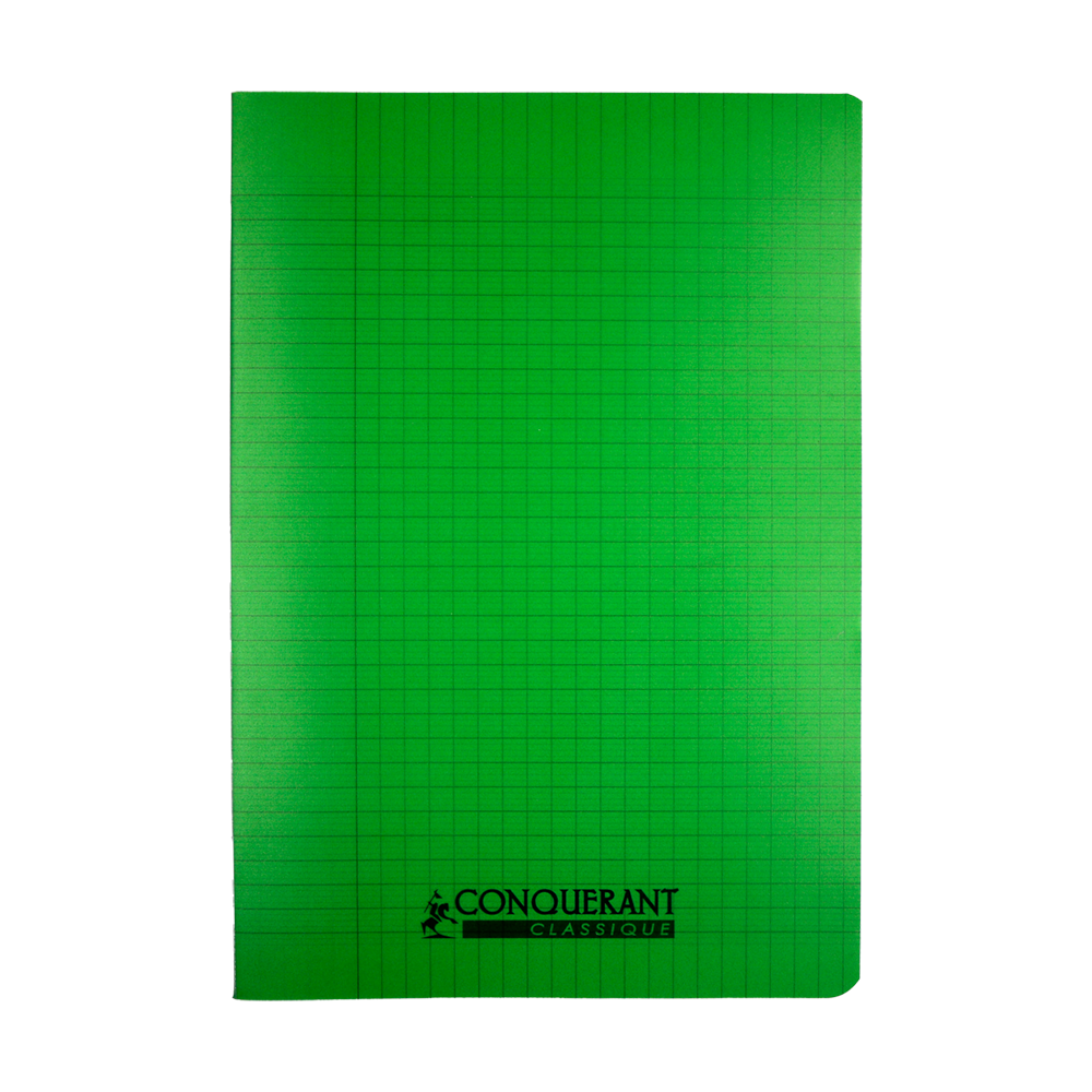 Cahier Conquérant Seyes 96 pages A4 polypro vert