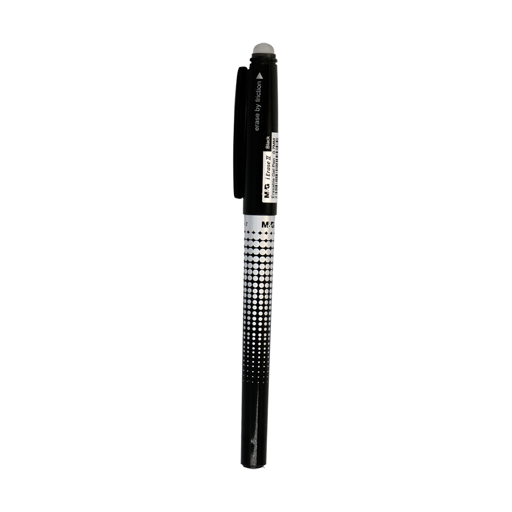 Stylo gel effaçable noir 0,7mm M&G 61173
