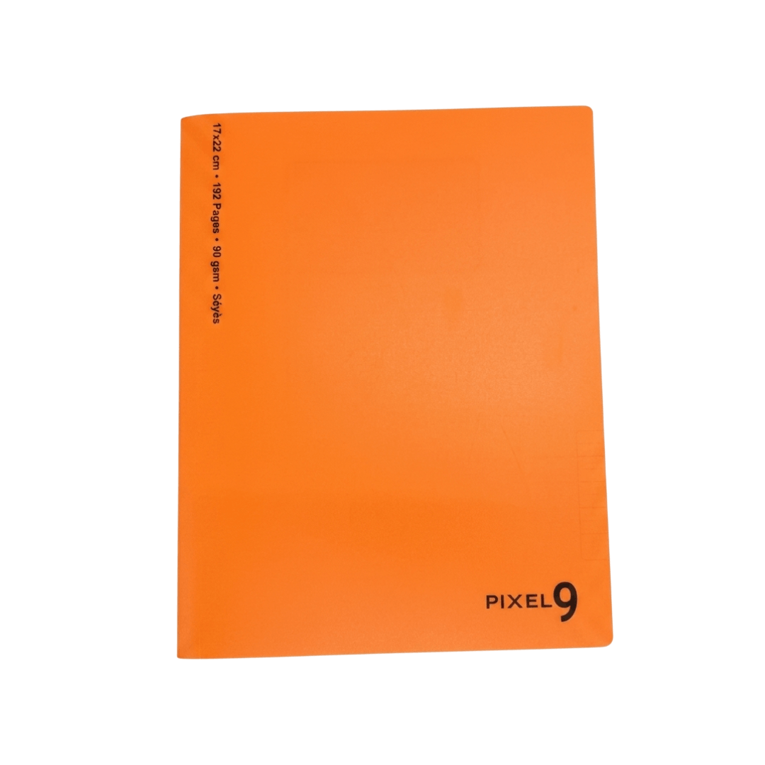 Cahier polypro petit format orange 192 pages