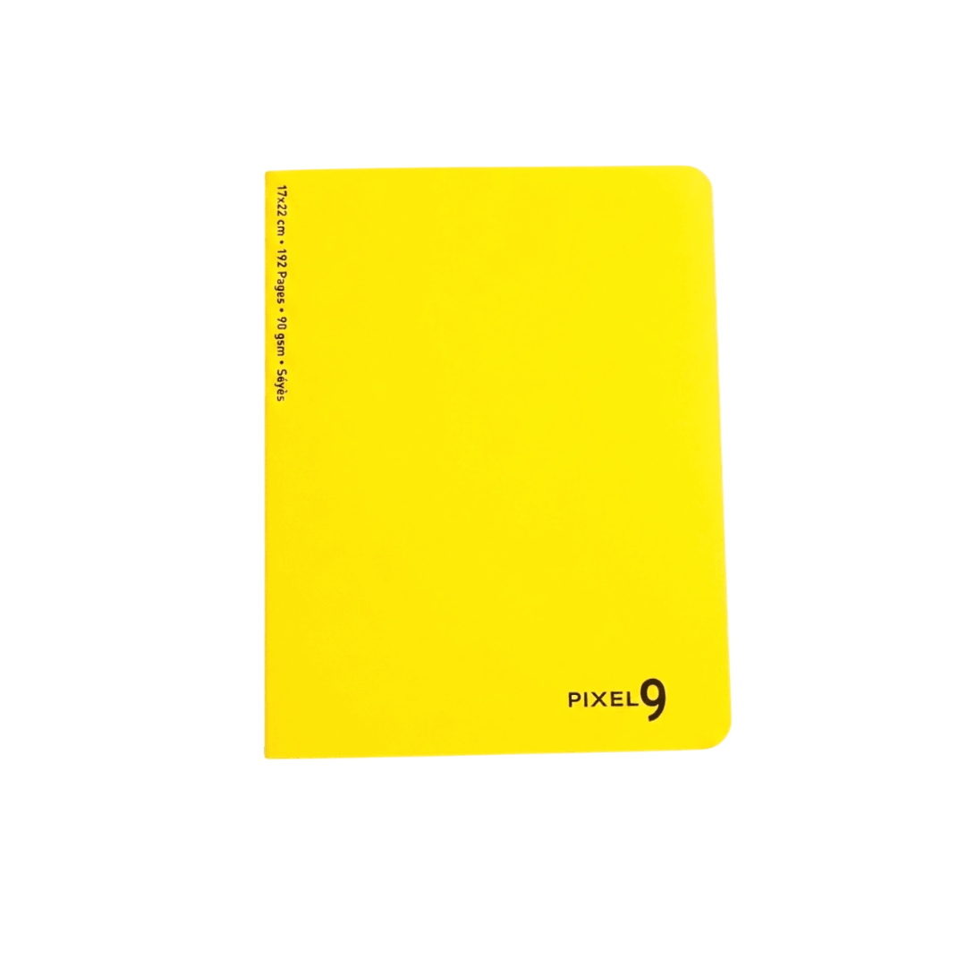 Cahier polypro petit format jaune 96 pages