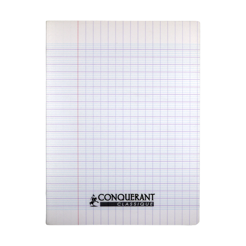 Cahier Conquérant Seyes petit format 96 pages polypro transparent