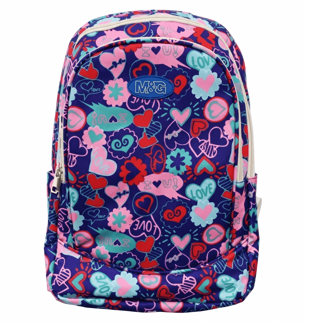 Cartable scolaire violet