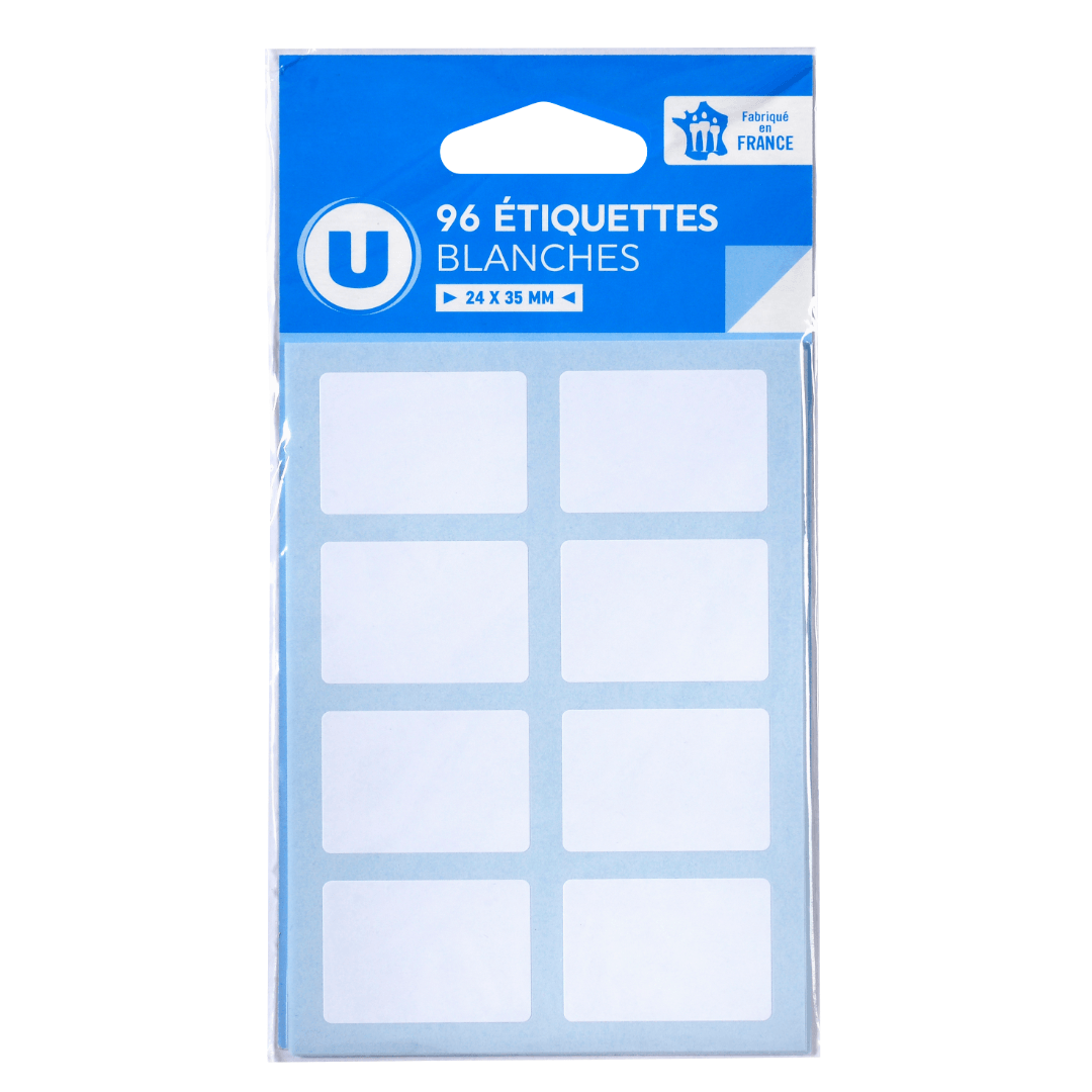 Étiquettes autocollantes 24 × 35 mm - 96 pièces
