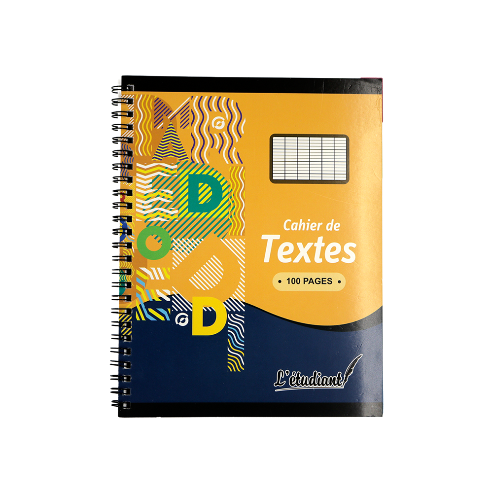Cahier de texte L'Étudiant 100 pages