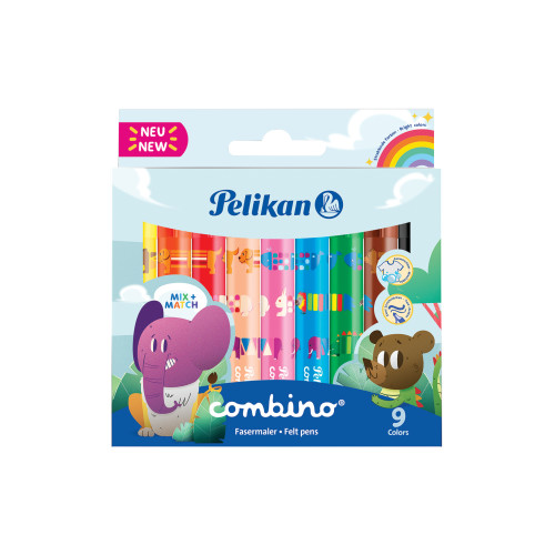 Feutres gros format Combino lot de 9