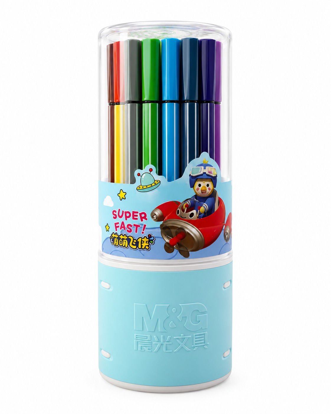 Feutres lavables Super Wings 24 couleurs