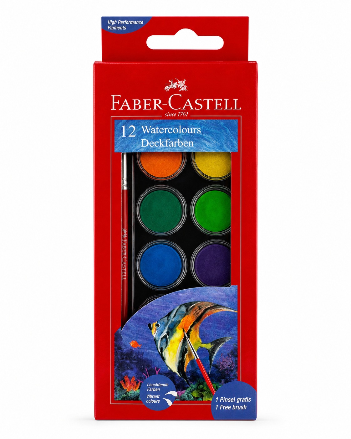 Aquarelle en pastilles - 12 couleurs